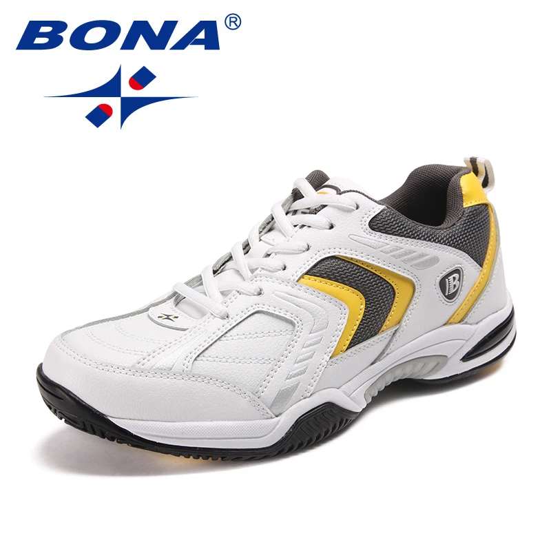 Ceny BONA nowy styl klasyczny męskie buty do tenisa zasznurować męskie buty sportowe odkryte buty do biegania komfortowe światło darmowa wysyłka