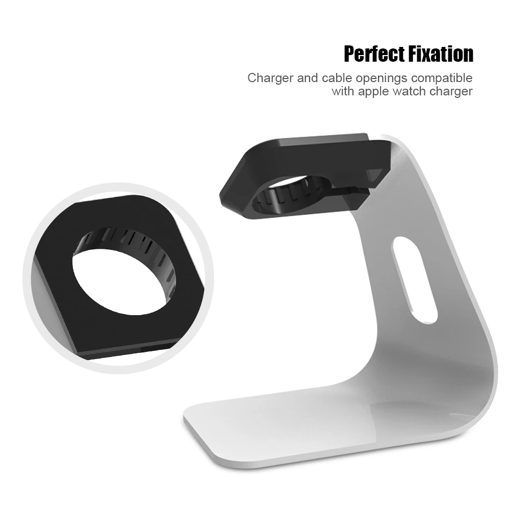 KISSCASE Aluminium Legierung Schreibtisch Ladegerät Stehen Für Apple Uhr Stabile Lade Dock Halter S