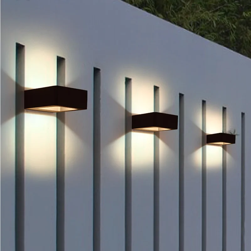 Conduzida da Parede Impermeável ao ar Lâmpadas do Corredor Sala de Estar Home da Parede Iluminação da Porta do Pátio Luz da Varanda Livre Jardim Lâmpada Moderna Interior Luz 10 Do Corredor Sala de estar Moderna Home