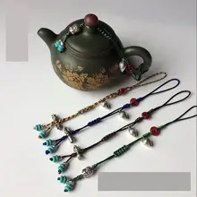 Ручной работы Чай горшок крышкой браслет Чай дегустация кунг-фу тележке чашки из бечёвки