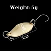 2Pcs 5g trout spoons brass fishing spoons pesca micro metal lures area trout fishing ultralight Fishing tackle Gold Silver color ► Photo 2/5