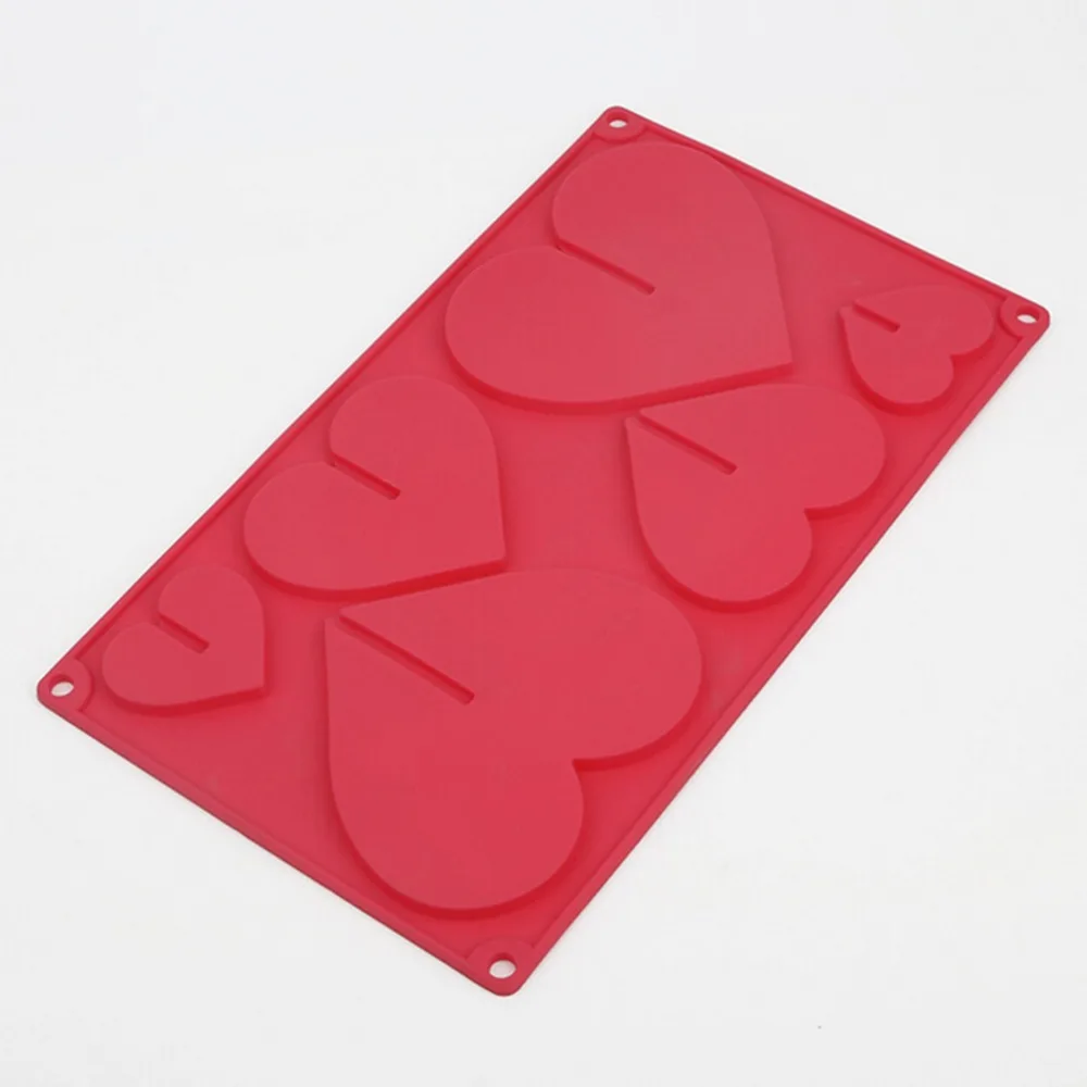 Heart Silicone Cake Mold Bakeware Fondant Decorating Chocolate Pastry Mould Baking Stencil Valentine