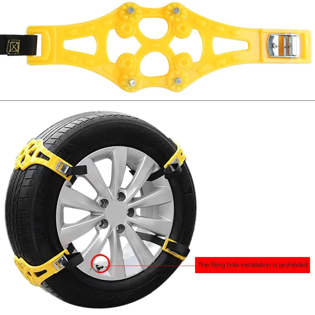 Easy to Install Snow Tire Chains Anti-slip Chains Fit for Most Car SUV Truck