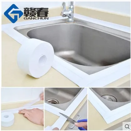 

New Style Self Adhesive Bath Wall Sealing Strip Sink Basin Edge Trim 22mmx3.2m white 28mm 38mm 60mm
