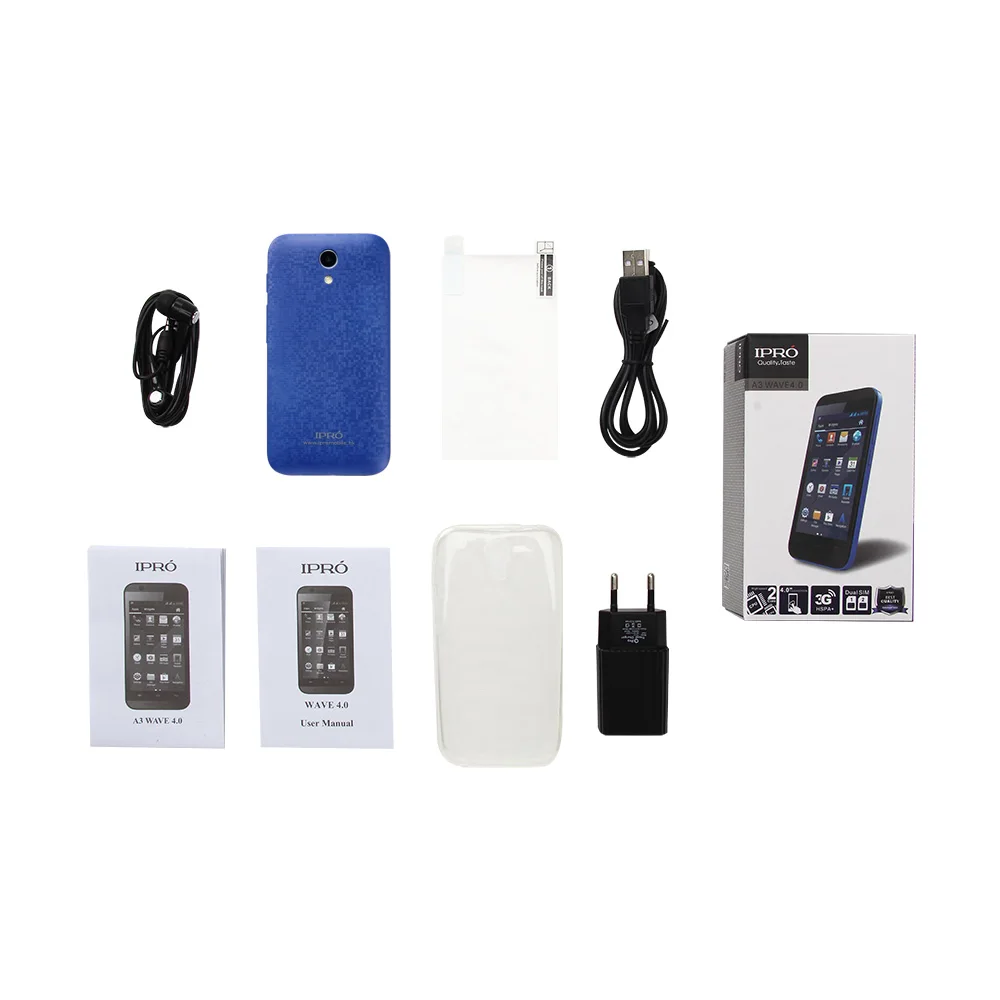 Оригинальный IPRO WAVE 4.0 Дешевые Android смартфон дюймов Touch Wifi Dual Sim China 3G WCDMA Мобильные