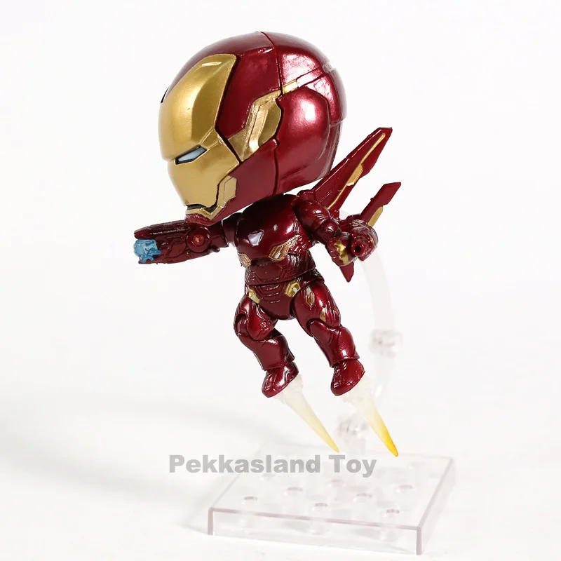 Marvel Мстители Nendoroid 988 Mk50 Железный человек Mark 50 Infinity Edition ПВХ Железный человек фигурка Коллекционная модель игрушки