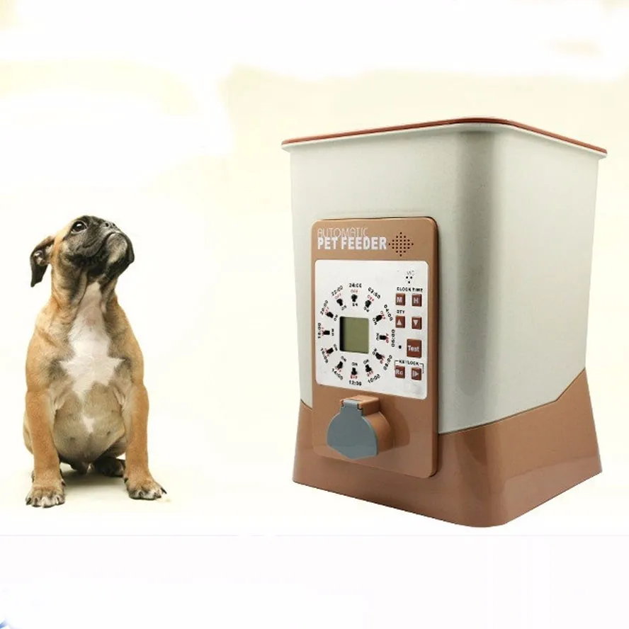 Батареи часы сухой порции Управления Автоматический Питатель домашних животных таймер дозатор еды собаки