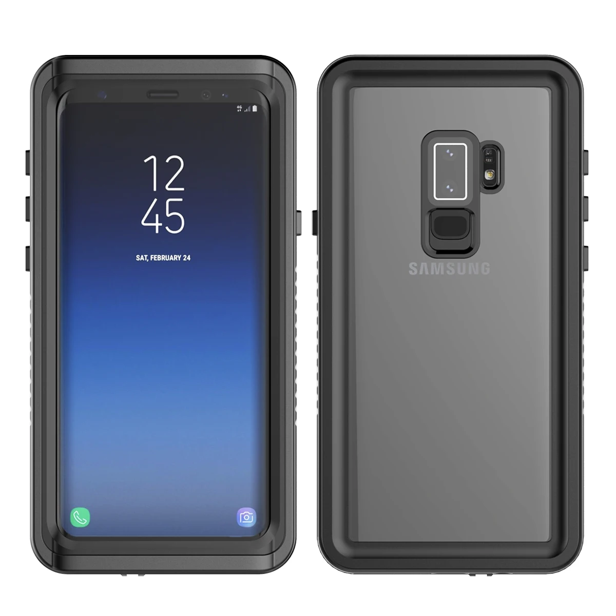 Casewin водонепроницаемый чехол для телефона для samsung Galaxy S9 Plus кейс для samsung Galaxy прозрачный кейс полной защиты пылезащитный ударопрочный чехол-накладка для мобильного телефона