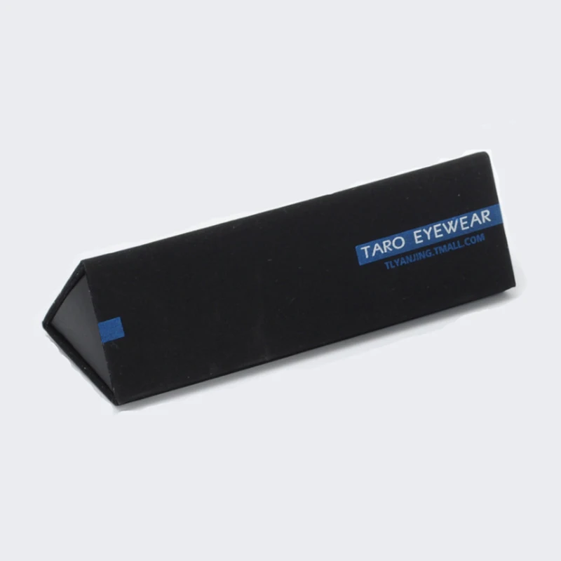 

Fashion PU material folding glasses box couple models manual optical glasses box business portable glasses case
