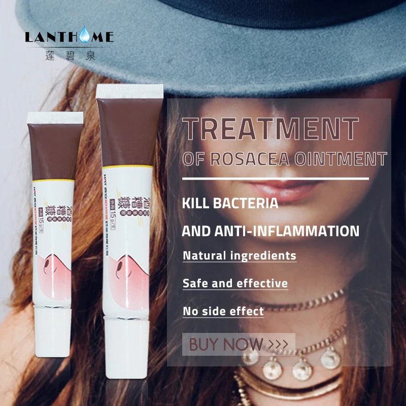 2pc Herbal Rosacea Treatment Cream Red Nose Ointment Mild Antibacterial