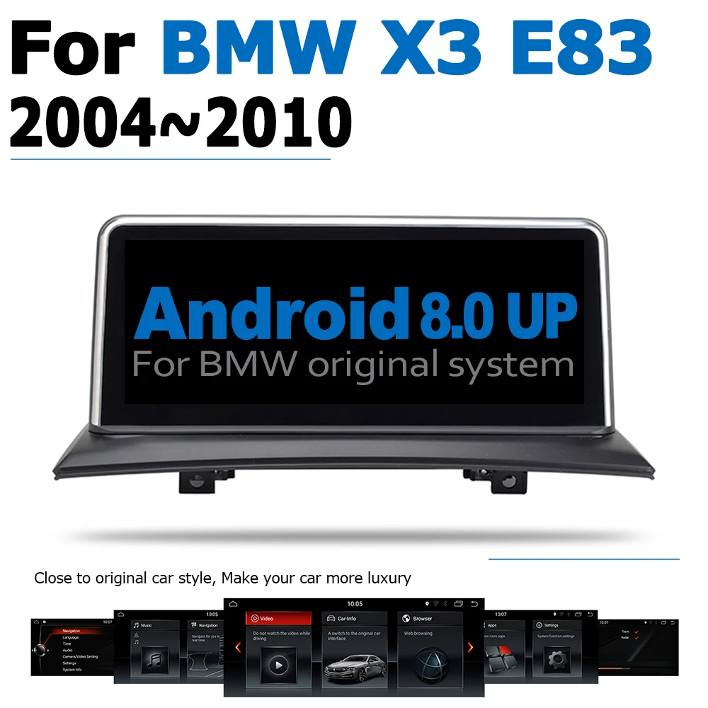 

Car Radio DVD Player For BMW X3 E83 2004~2010 CCC Android 8.0 up Autoradio GPS Navigation HD Touch Screen