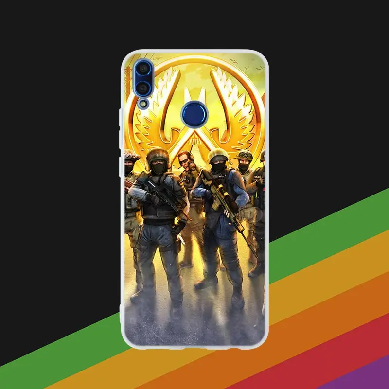 Silicone Cover Phone Case Counter Strike cs go Game For Huawei Honor 10i 20 Pro 9X Lite 8a 8x max 8c 7x 7a pro 6x V20 Paly Soft