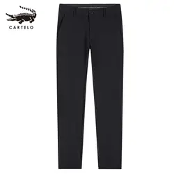 Cartelo мужские деловые повседневные тонкие брюки прямые штаны хлопковые для мужчин 2091