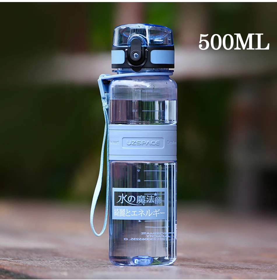 UZSPACE Water Bottles Fruit Tea Sport Portable LeakProof Shaker Tritan Plastic Drinkware 350ml500ml650ml BPA Free with Filter13