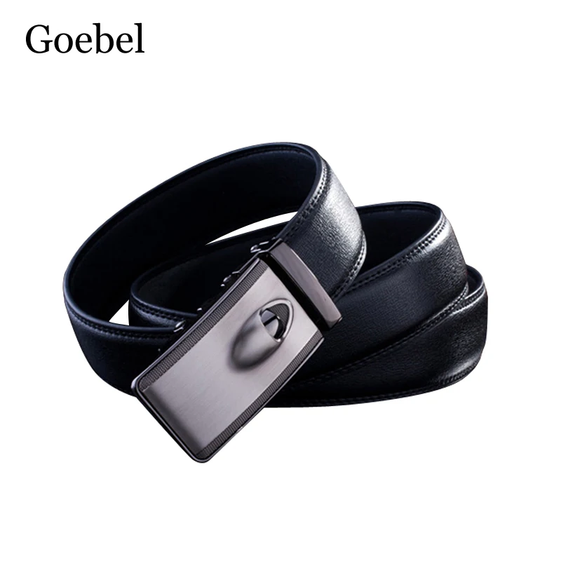 Goebel Man's Belt Fashion PU Leather Automatic Buckle Luxury Leather Belt Men Casual Popular Brand Belt Men men automatic buckle real cowhide cross double stitched leather belt