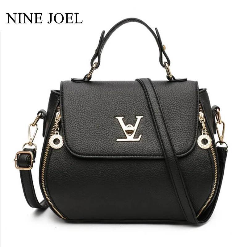 

2018 New Fashion Woman Lichee Pattern Small V Style Saddle Luxury Handbags Crossbody For Women Famous Brands Messenger Women Bag
