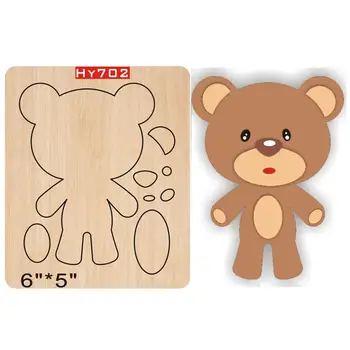 

Little bear cutting dies new dies for 2019 die cut wooden dies