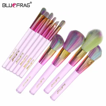 

BLUEFRAG 10pcs Makeup Brush Set Full Professional Makeup Brush Kit Cosmetic Blending Brush Pincel Maquiagem Eye Shadow Brushes