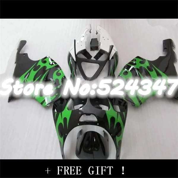 

Темно-зеленый, белый комплект обтекателей, 1996, 2003, 96-03 для kawasaki ninja ZX7R ZX - 7 r 1996-1996 ZX 7 r 03 at 3 o 'clock