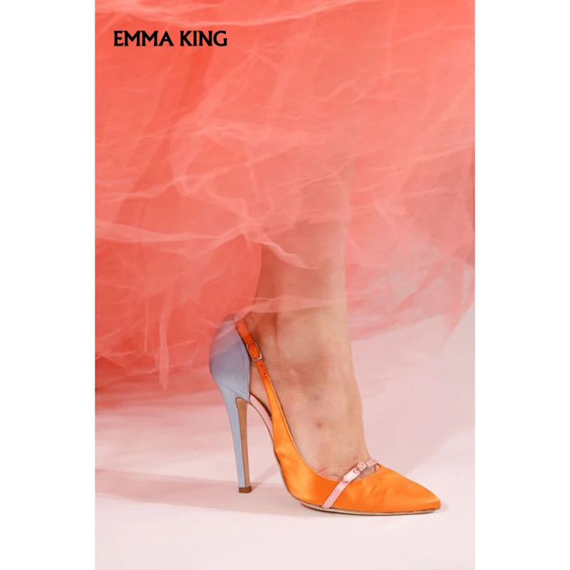 

NEW Elegant Women Pointed Toe Ankle Strap Pumps Women Summer Sexy High Heels Sandals Women Party Dress Wedding Shoes Woman