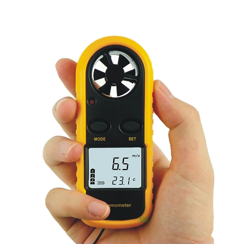 Digital Wind Speed Gauge Meter 30m/s (65MPH) Pocket Smart Anemometer