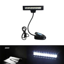 ANGRONG 10 LED Clip-On Bright Flexible Reading Book Tablet Lamp + USB Cable