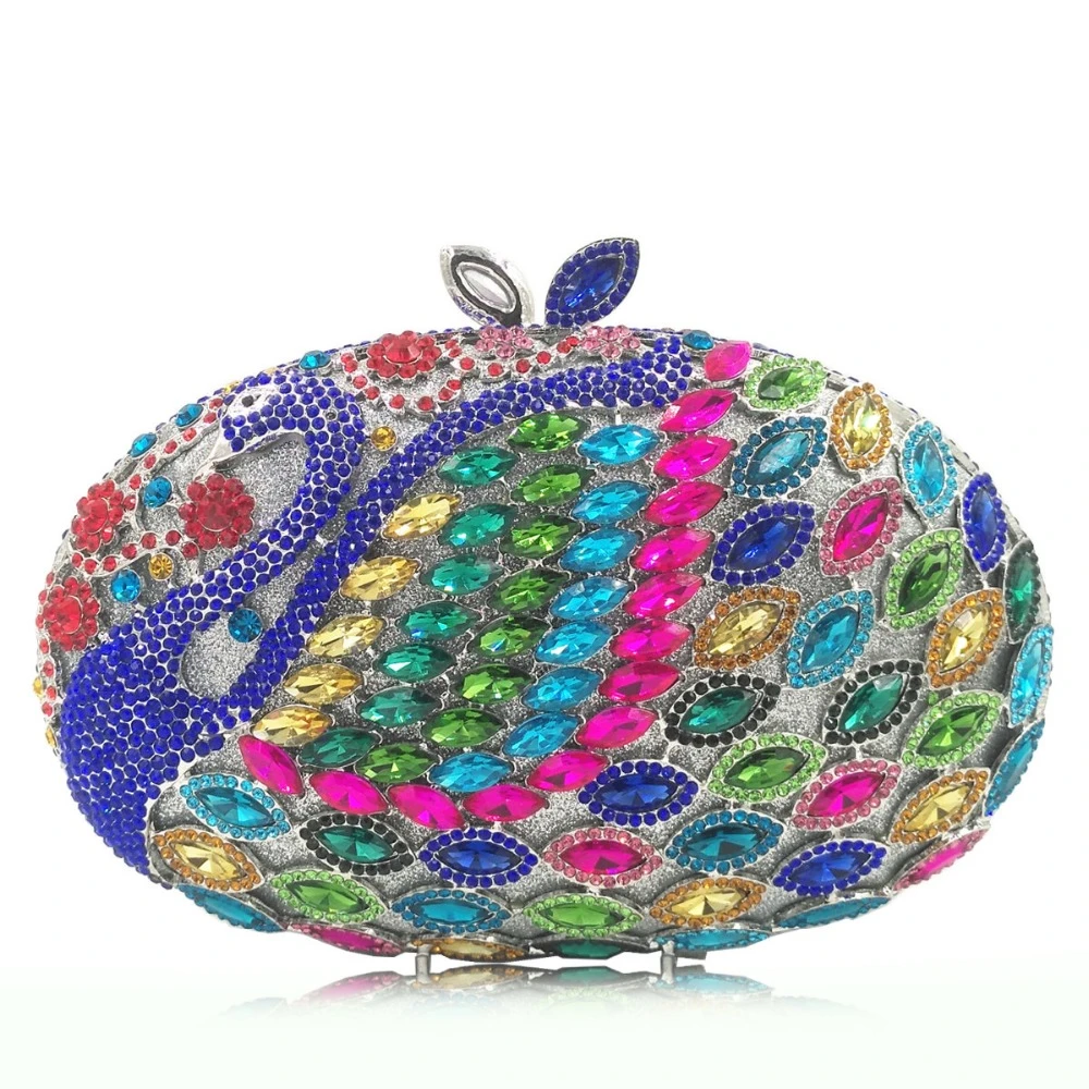 multi coloured clutch bag