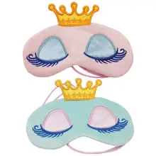 

New Crown Eye Blinder Winker Sleep Mask Padded Eyeshade Soft Rest Relax For Sleep Eye Cover Travel Cartoon Long Eyelashes Gift