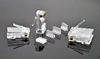 RJ45 CAT6 Modular Plugs UTP Includes Plastic Insert Loading Bar For Wires Distribution - Three Prongs Blade ► Photo 2/2