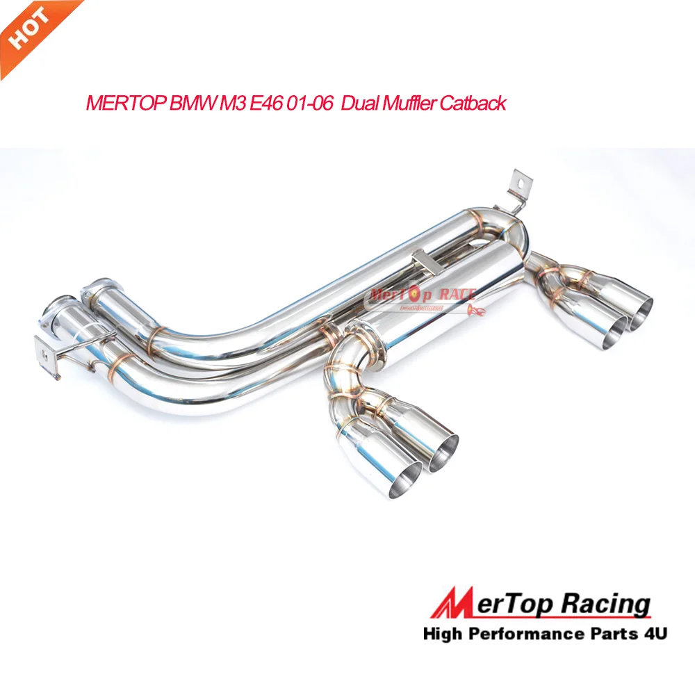MerTop Race 3 SERIES E46 M3 выхлопная задняя коробка CATBACK 2001 2006|catback|catback exhaust |