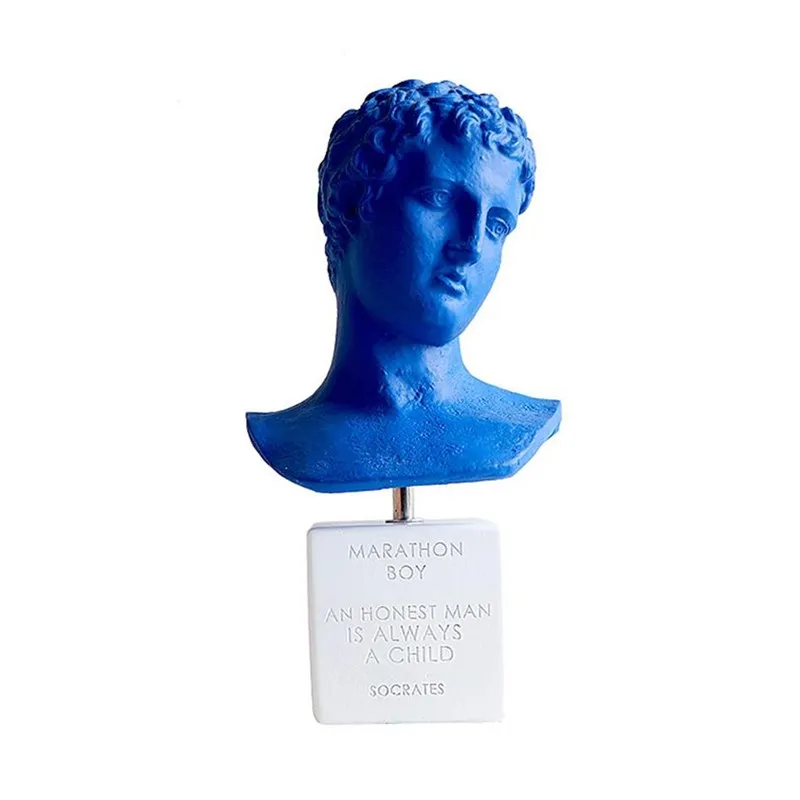 

World famous art sculpture marathon runner statue abstract angel boy figurine Bust Sketch practice Mode nordic modern ornament