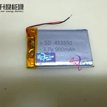 453550 900mAh 3,7 v 453450 перезаряжаемый литий-ионный полимерный аккумулятор pcb защитный светильник