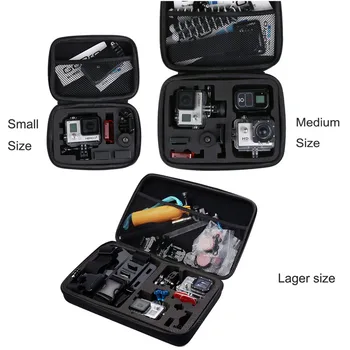 

Waterproof Portable Storage bag Case For Gopro Hero 7 6 5 4 3+ PU Protection Box For SJCAM SJ5000 SJ4000 SJ6 SJ7 Xiaomi YI 4K
