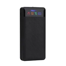 

Power Bank Shell Digital Display DIY Welding Power Bank Charger Case PCBA Module Kits Powered By 4pcs 18650 Batteries