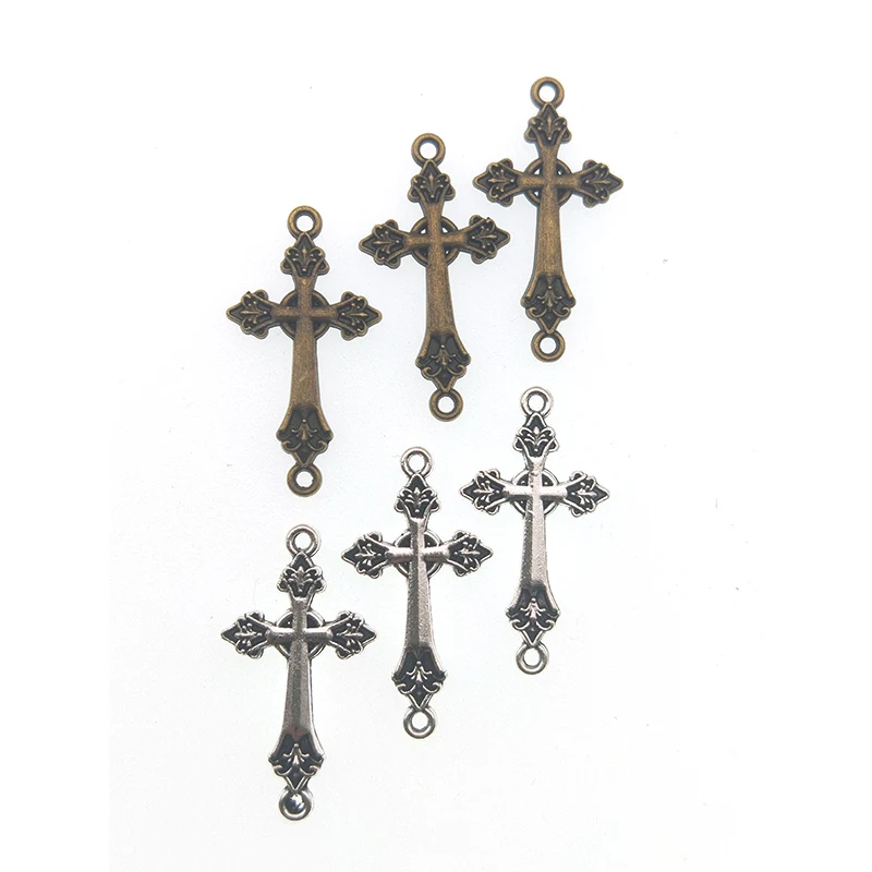 

20pcs 30*16mm Christ Cross Charms Pendant Jewelry For Necklace Bracelet Earrings Clasp Connectors DIY Making Jewelry Parts