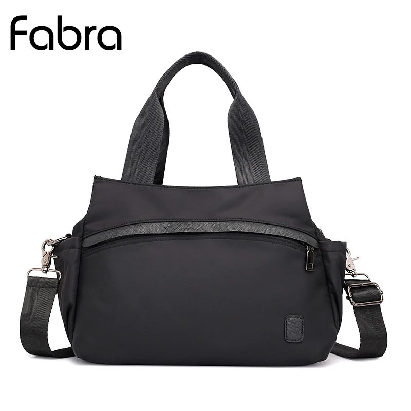 

Fabra Women Nylon Handbag Waterproof Shopping Messenger Bag Women Shoulder Bag Ladies Casual Lightweight Hobo Tote Bag