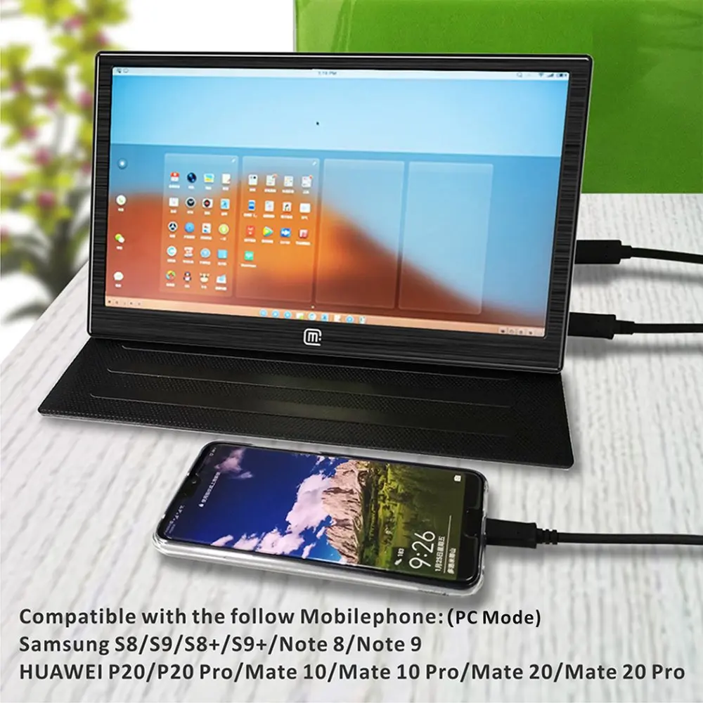  Gaming 13.3 Inch IPS 1920*1080 USB-C With PD Fast Charge Portable Aluminum Display USB C/HDMI Video