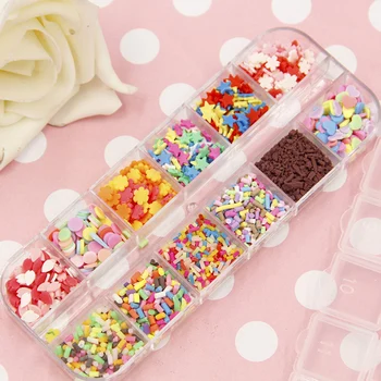 

Slime Clay Sprinkles For Filler For Slime DIY Supplies Candy Fake Cake Dessert Mud Decoration Toys Accessories