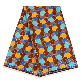 

2020 New African Batik Cloth Fabric For Women Dress Suit Ankara Wax Fabric Circle Printed Nigerian Wax Cloth Fabric