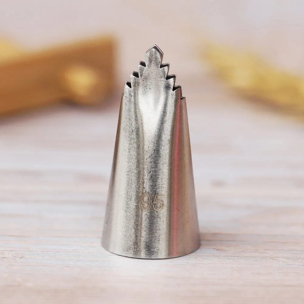 

#95 Leaves Nozzles Cake Decoration Baking Tools Stainless Steel Icing Piping Nozzle Cream Tip for Cupcake Pastry