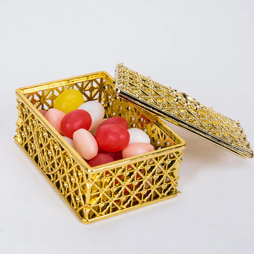 Pack of 12pcs Delicate Gridding Shaped Candy Box Gift Box for Wedding Favor