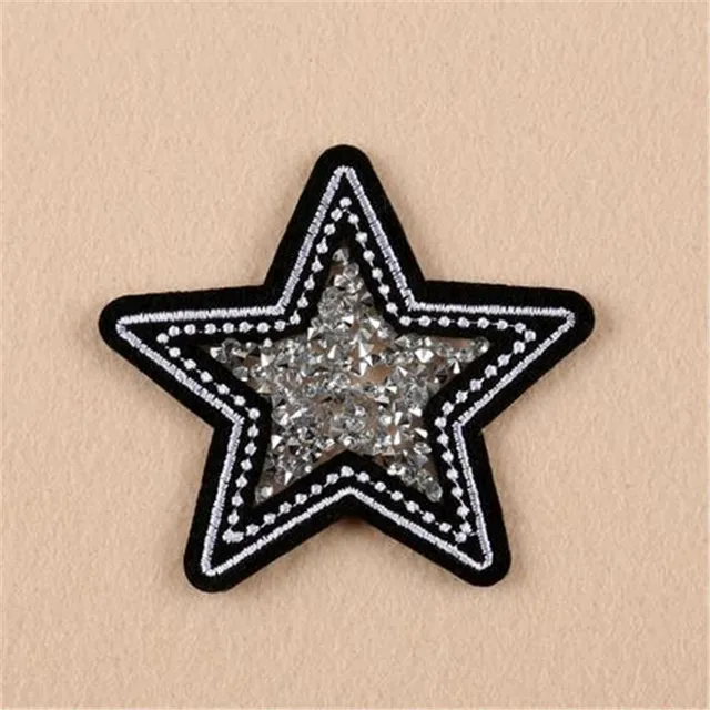 Patch star deal with it iron on patches for clothes diy sew on