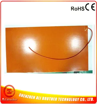 

Silicone Rubber Heater of Tank for heating diesel 24v 800w 40"*20"(508*1016*1.5mm) 1000mm lead wire come out from short corner