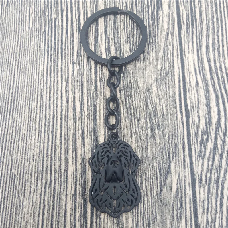 

Newfoundland Key Chains Fashion Pet Dog Jewellery Newfoundland Car Keychain Bag Keyring For Women Men
