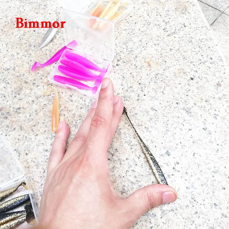 Bimmor мягкие приманки 5 шт./лот пластиковые рыболовные в виде червя 7 см/2 4 г