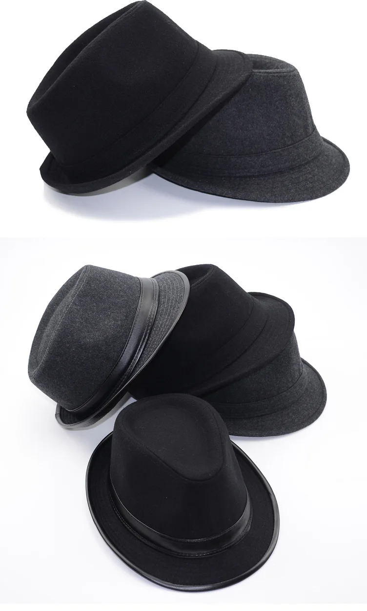 Hat Jazz cap England in autumn and winter men's and women's leather Tan Fage classic gentleman (1)