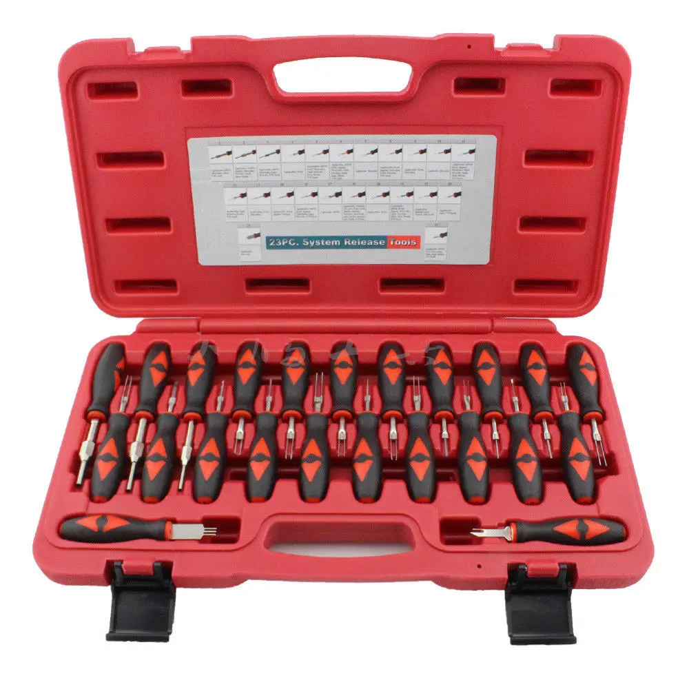 

23pc Screwdrivers Vehicle Connectors Pin Removal Kit Terminals Release Tool Set