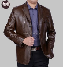 Leder anzug kleidung männlichen schaffell einzigen anzug lederjacke oberbekleidung manteau de cuir Leder Wildleder abrigo de cuero