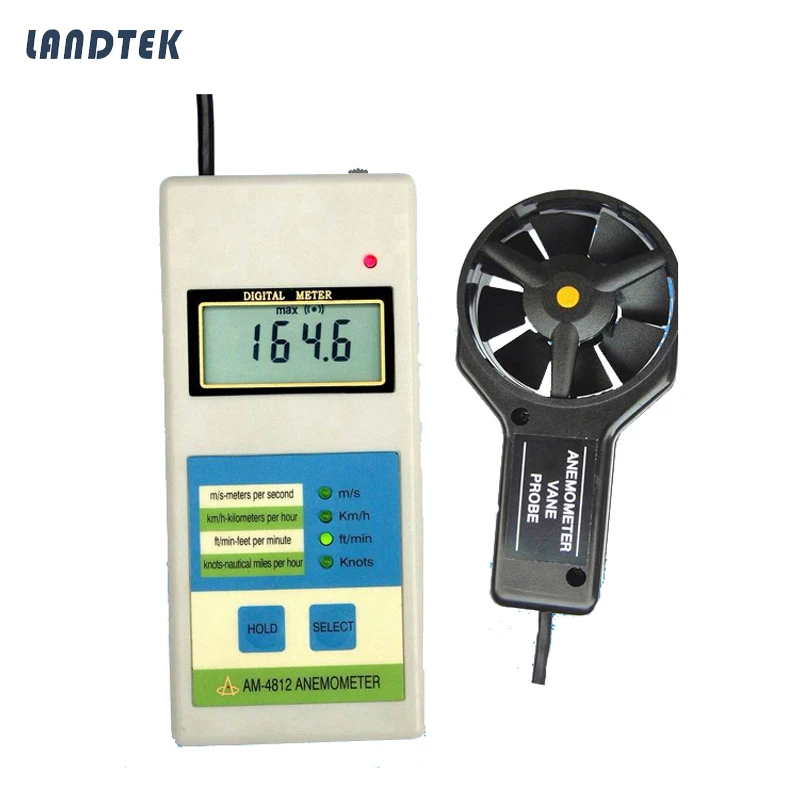 Portable Digital Anemometer AM 4812in Speed Measuring Instruments from Tools on