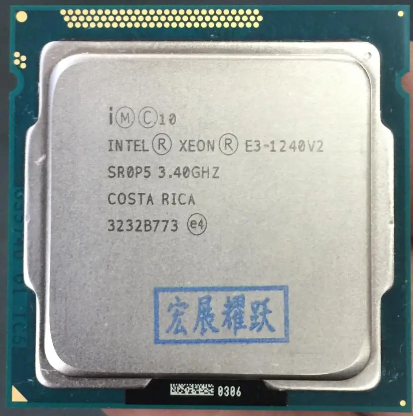 Процессор Intel Xeon E3-1240 V2 E3 1240 V2 Quad-Core LGA1155 PC Настольный компьютер Процессор